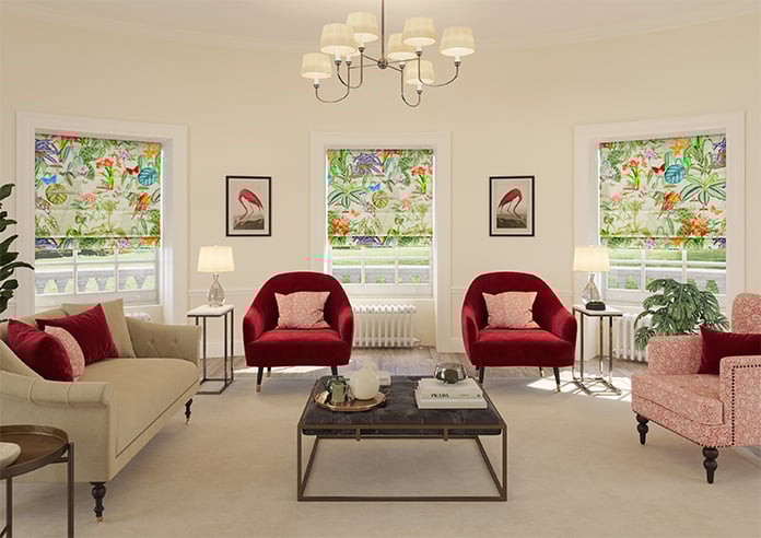 Barbados, Jungle - Motorised Roman Blind - Image 8